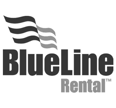 BlueLine Rental Logo, grey